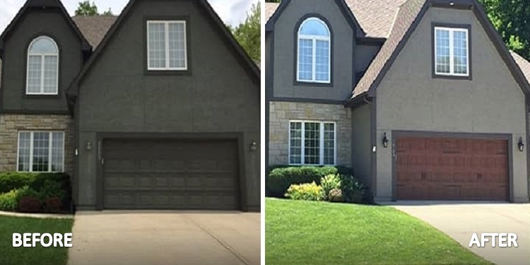 Exterior Home Painted Houston Painter Before & After
