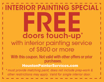 FREE Door Paint Touch Up Offer with $800 Interior Paint Jobs